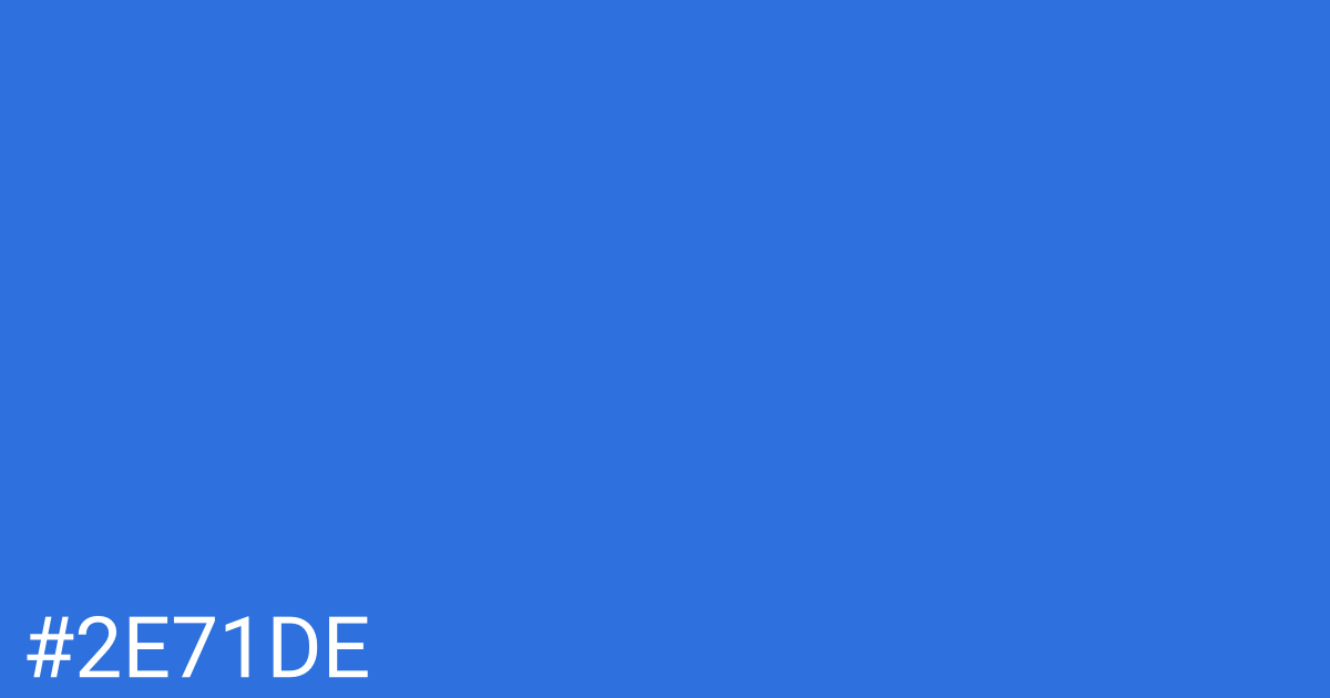 Hex color #2e71de graphic