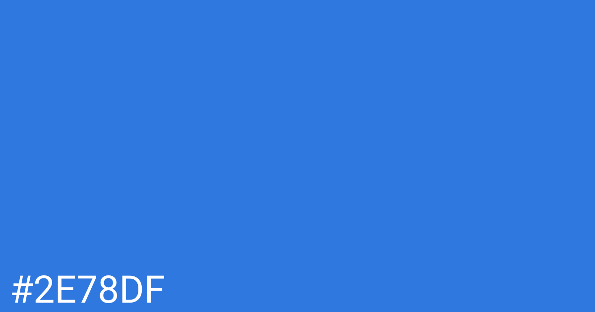 Hex color #2e78df graphic