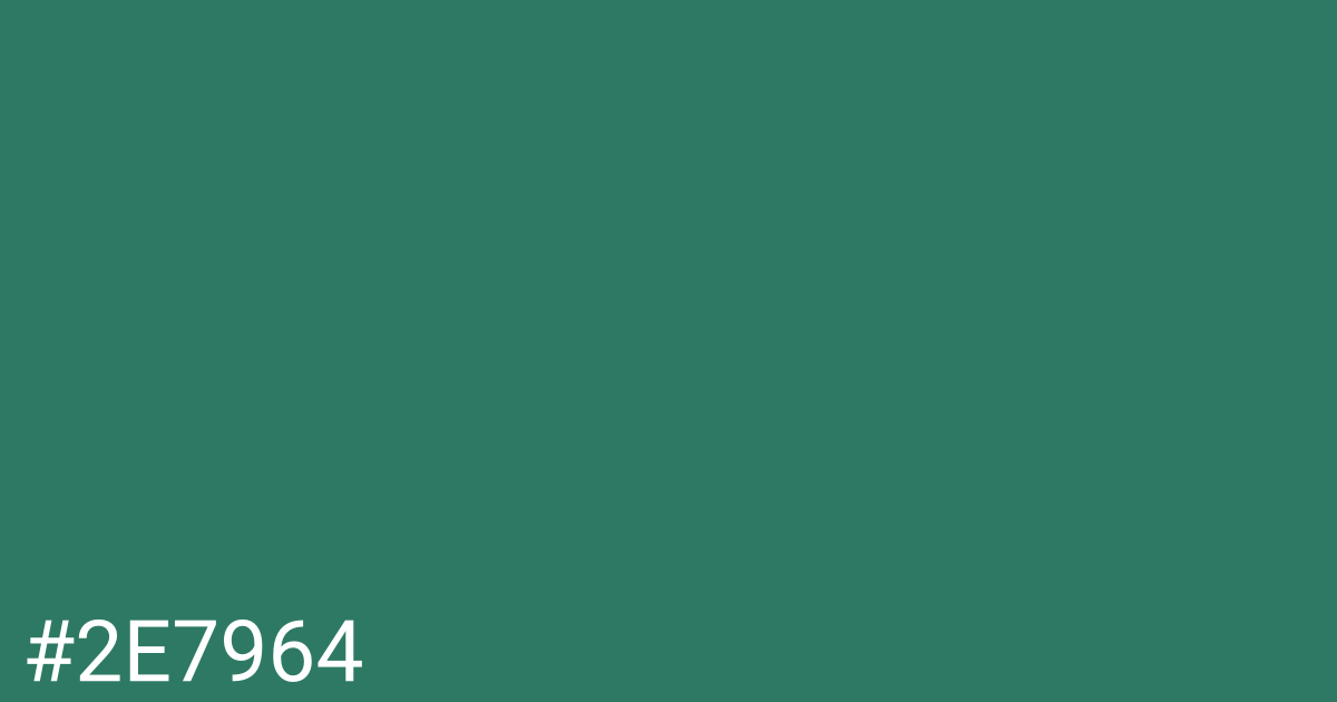 Hex color #2e7964 graphic