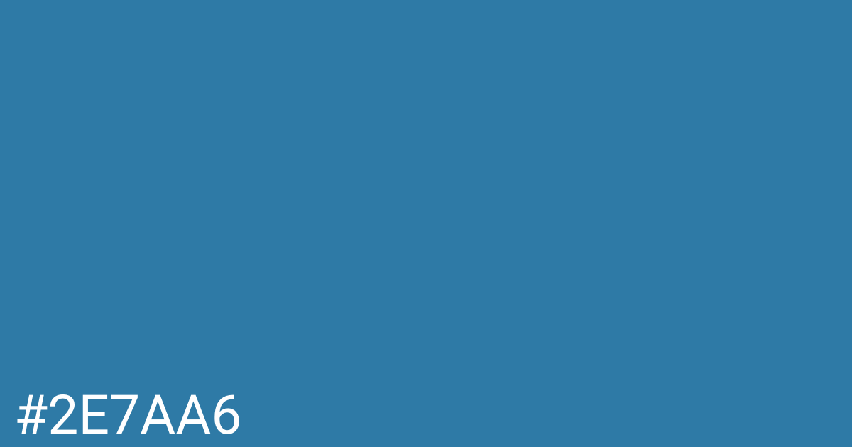 Hex color #2e7aa6 graphic