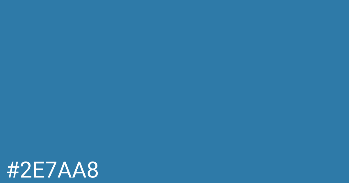 Hex color #2e7aa8 graphic