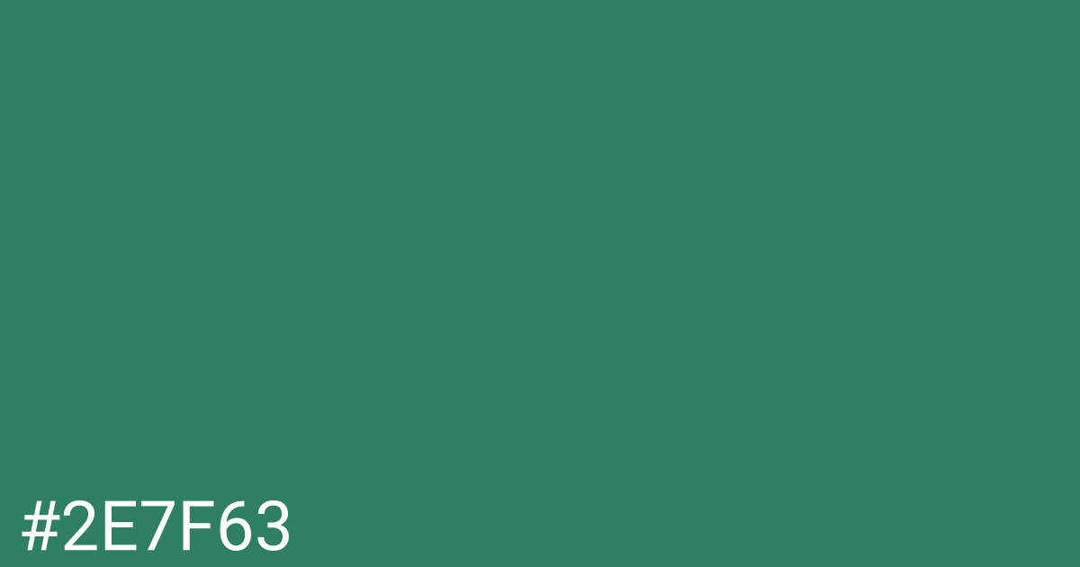 Hex color #2e7f63 graphic