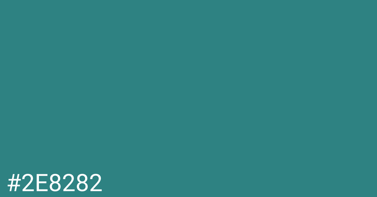 Hex color #2e8282 graphic