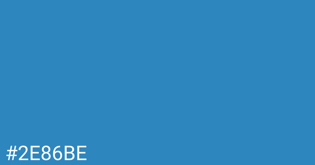 Hex color #2e86be graphic