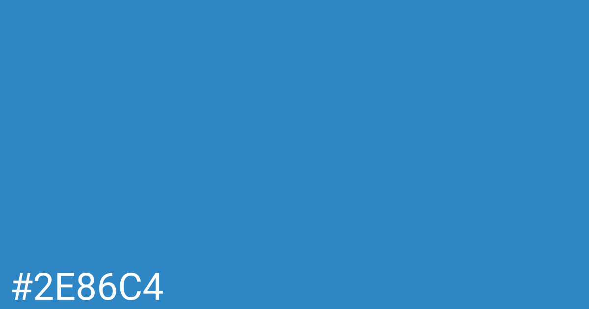 Hex color #2e86c4 graphic