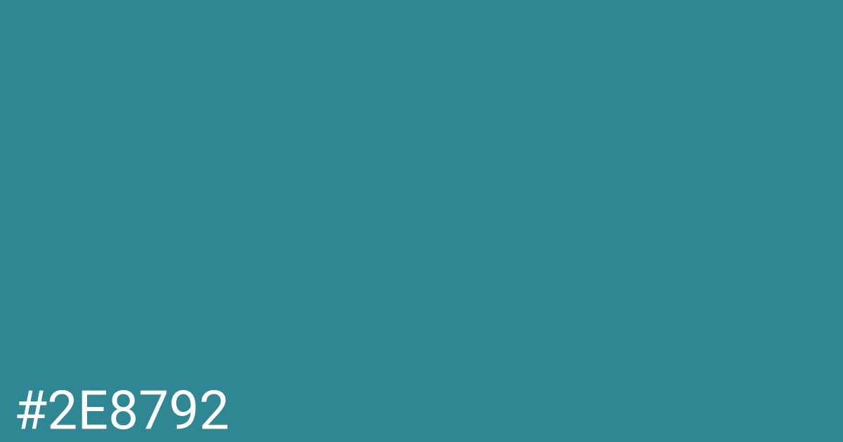 Hex color #2e8792 graphic