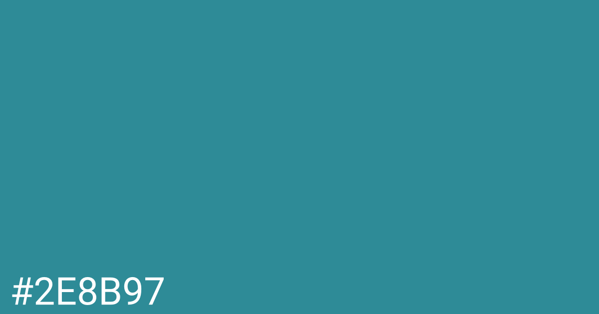Hex color #2e8b97 graphic