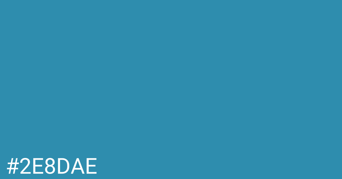 Hex color #2e8dae graphic