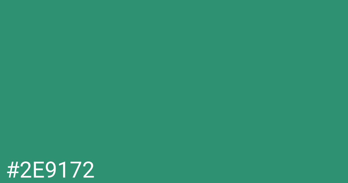 Hex color #2e9172 graphic