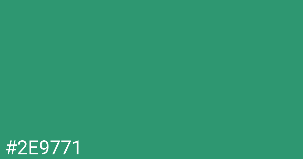 Hex color #2e9771 graphic