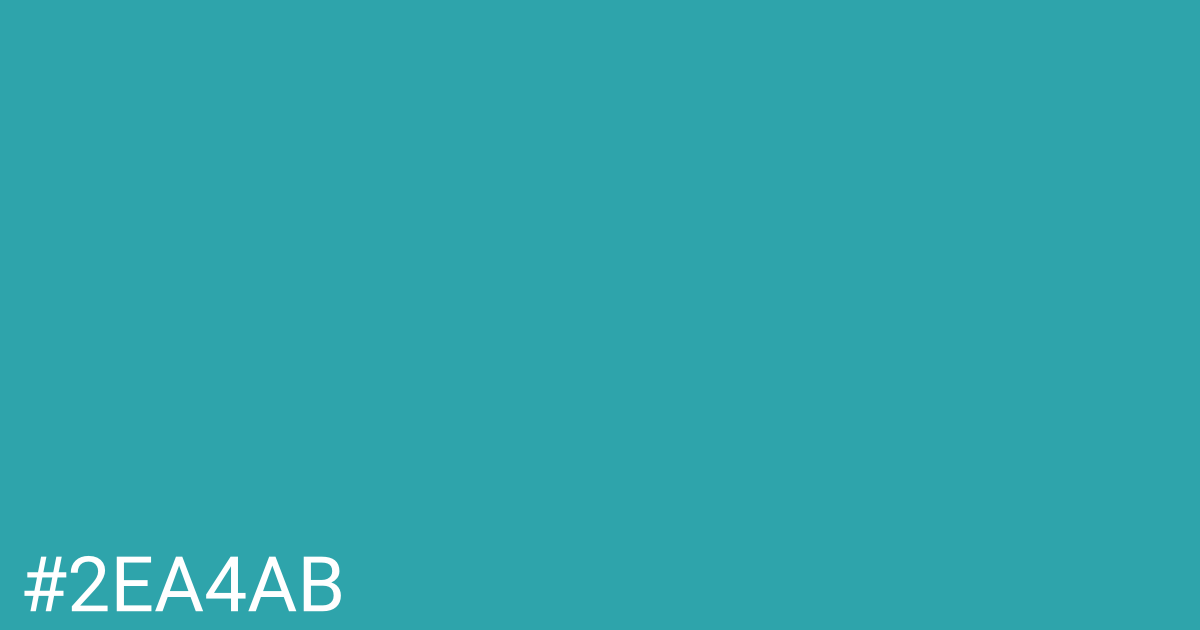 Hex color #2ea4ab graphic