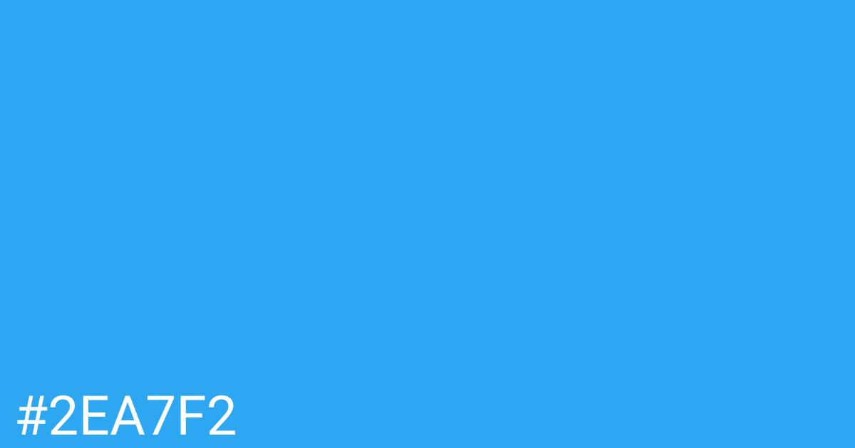 Hex color #2ea7f2 graphic