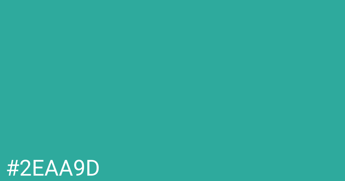 Hex color #2eaa9d graphic