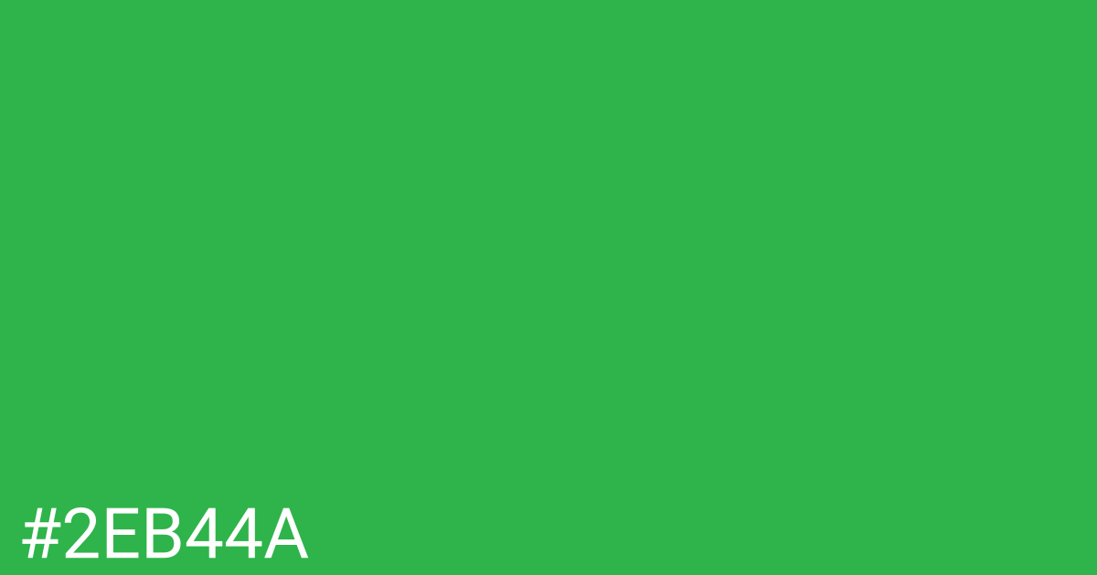 Hex color #2eb44a graphic