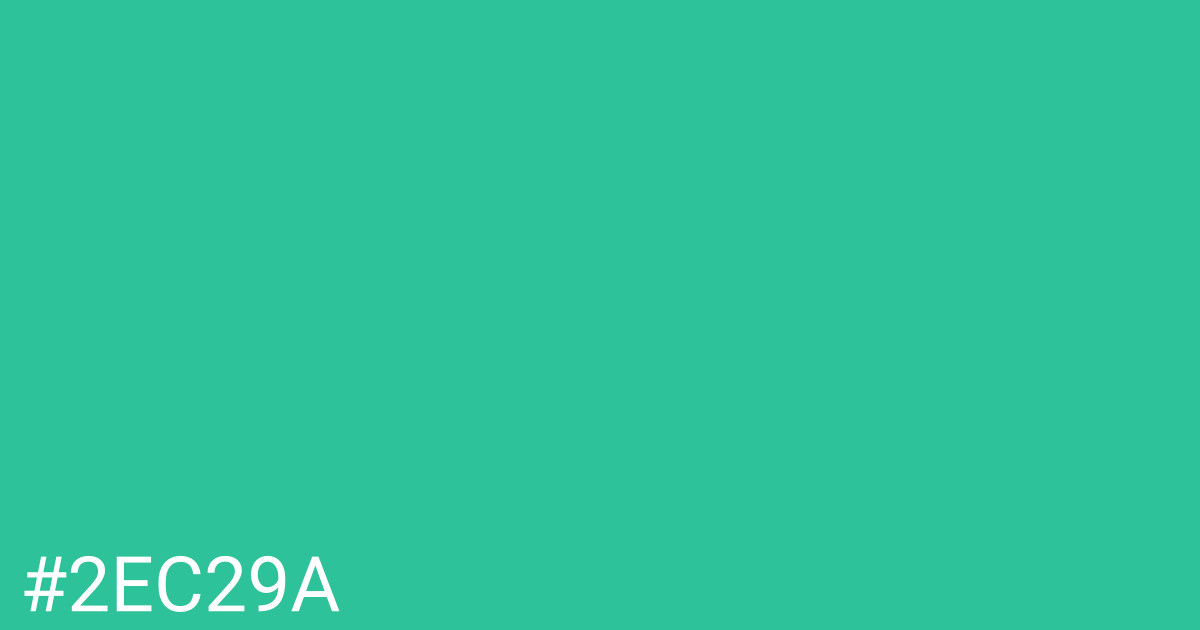 Hex color #2ec29a graphic