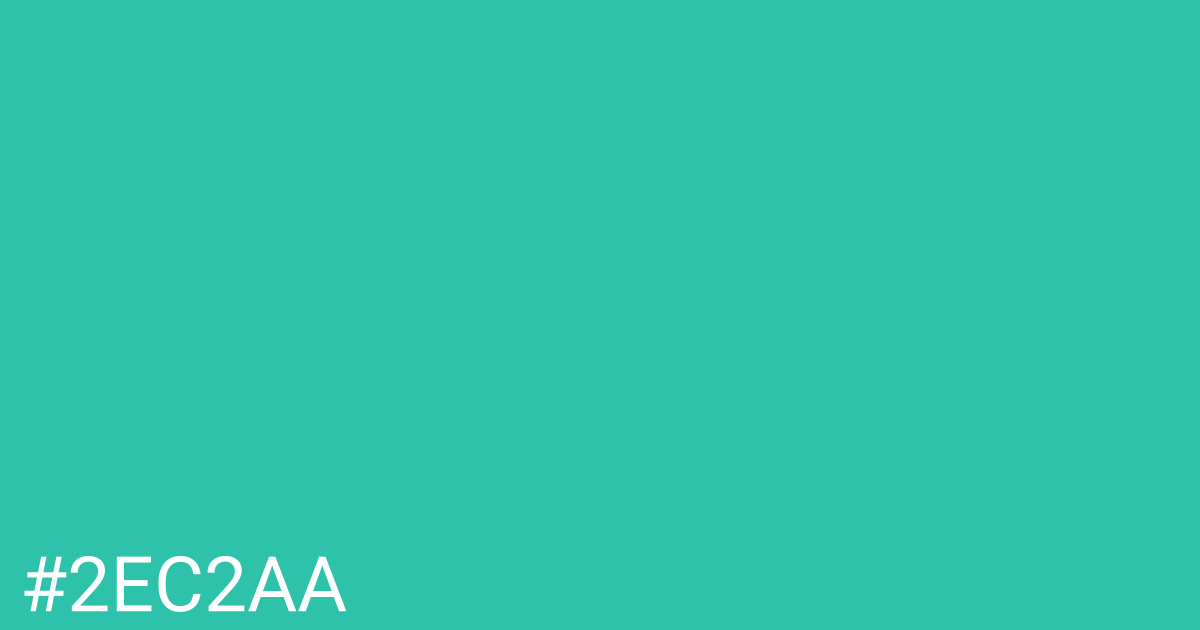 Hex color #2ec2aa graphic