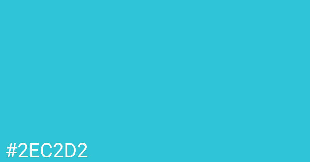 Hex color #2ec2d2 graphic