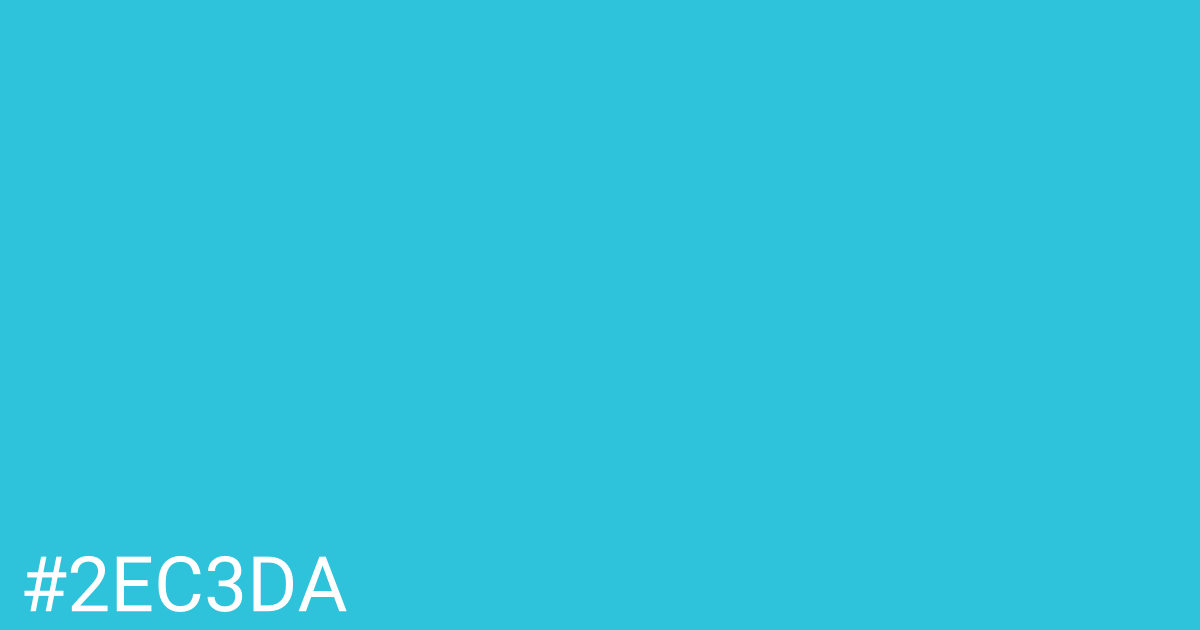 Hex color #2ec3da graphic