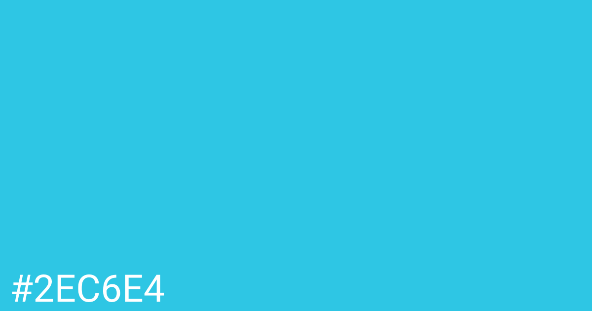 Hex color #2ec6e4 graphic