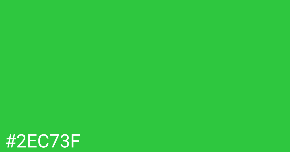 Hex color #2ec73f graphic