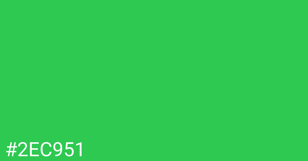 Hex color #2ec951 graphic