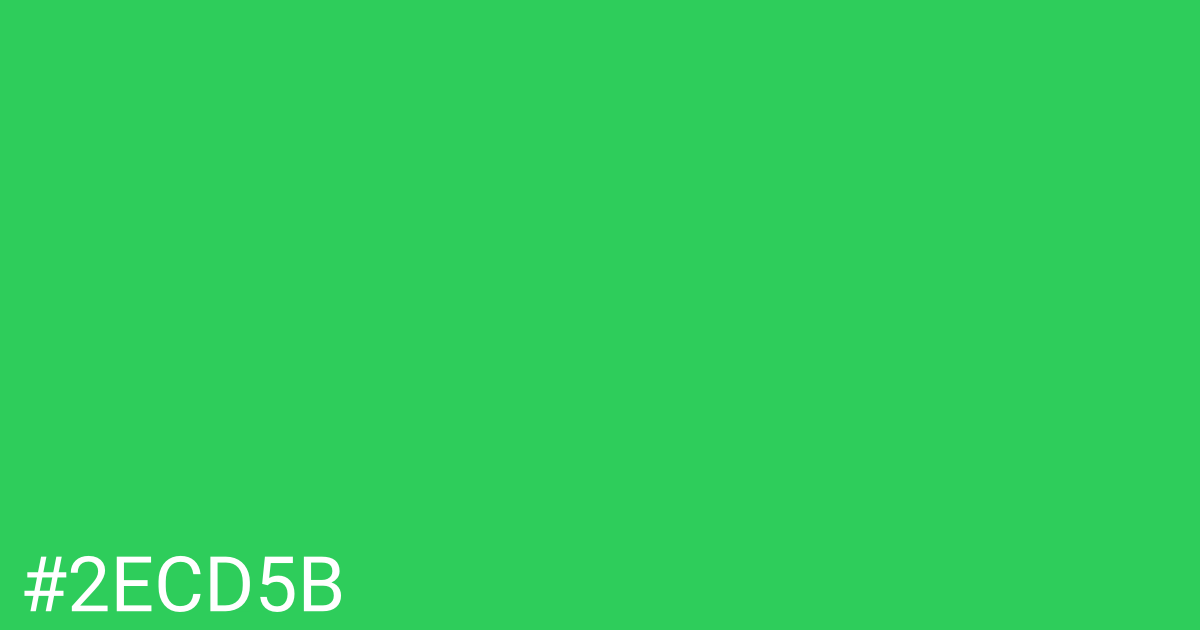 Hex color #2ecd5b graphic