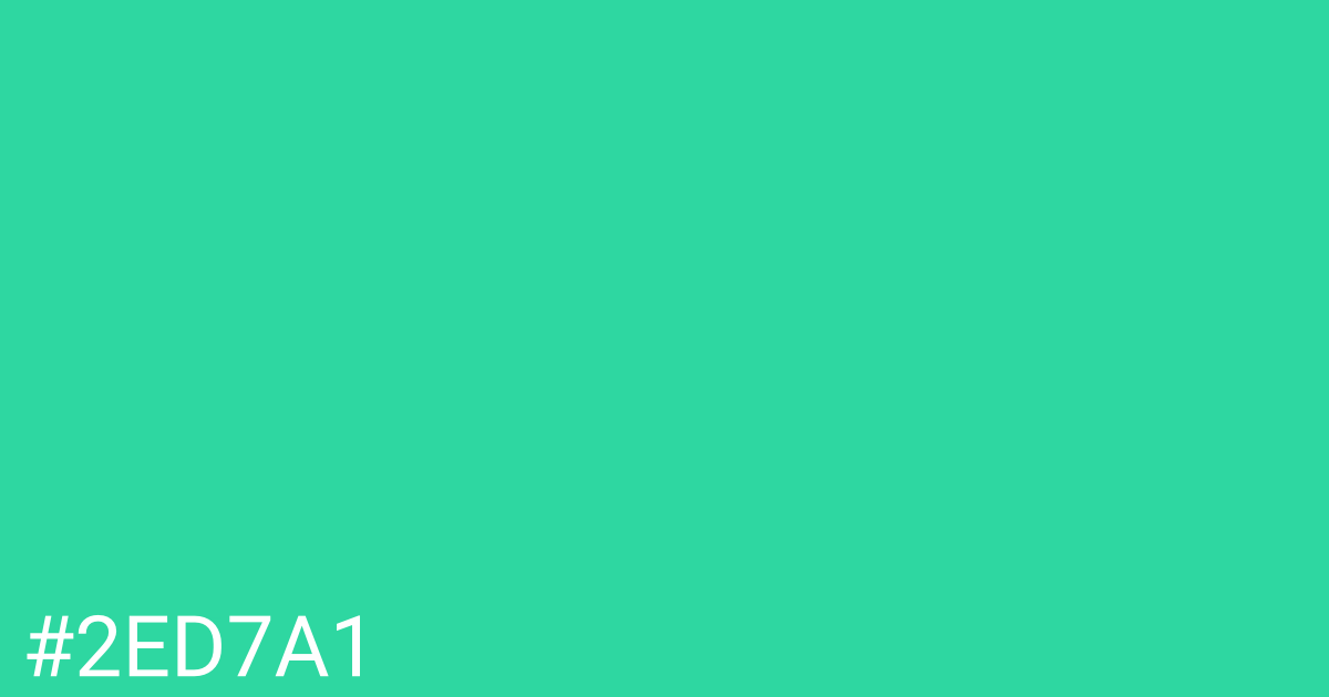 Hex color #2ed7a1 graphic