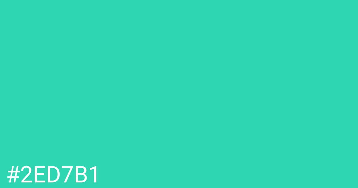 Hex color #2ed7b1 graphic