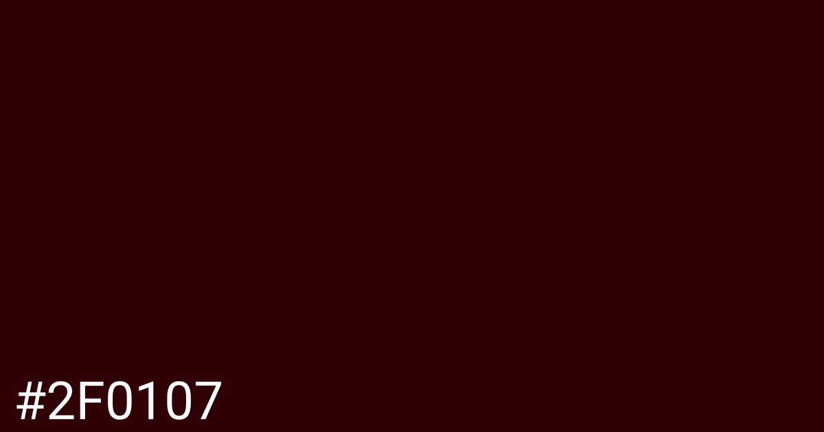 Hex color #2f0107 graphic