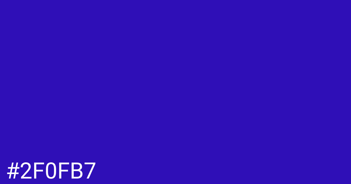 Hex color #2f0fb7 graphic