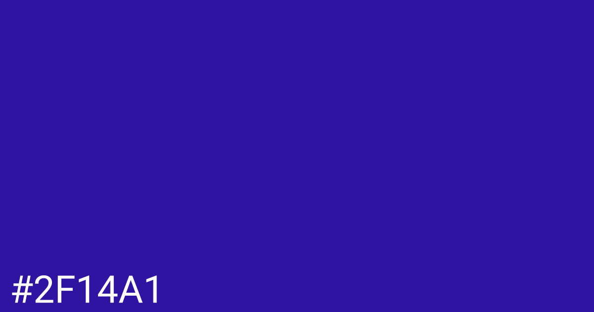 Hex color #2f14a1 graphic