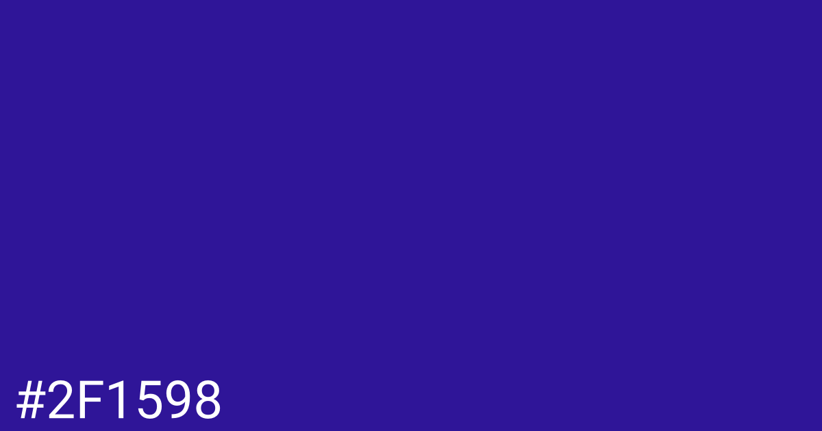 Hex color #2f1598 graphic