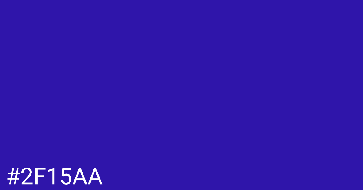 Hex color #2f15aa graphic