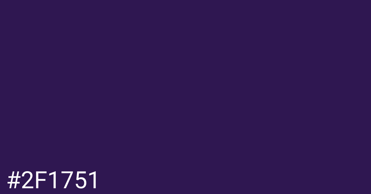 Hex color #2f1751 graphic