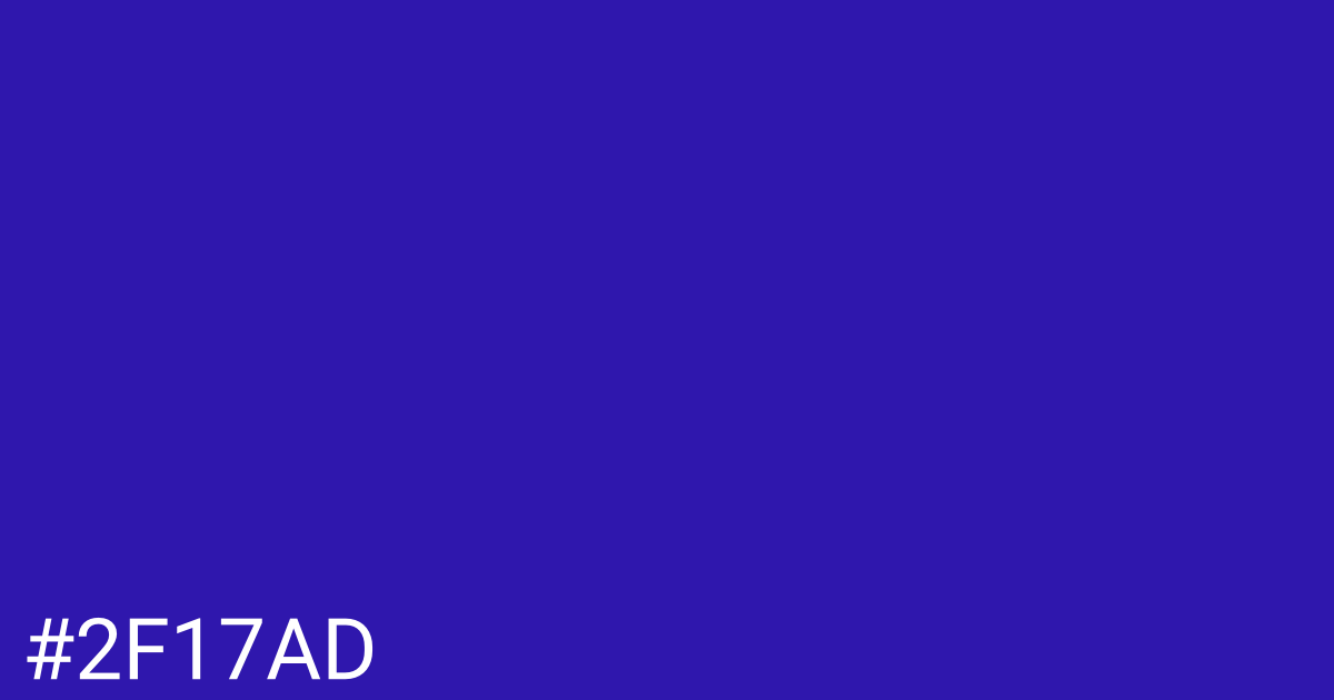 Hex color #2f17ad graphic
