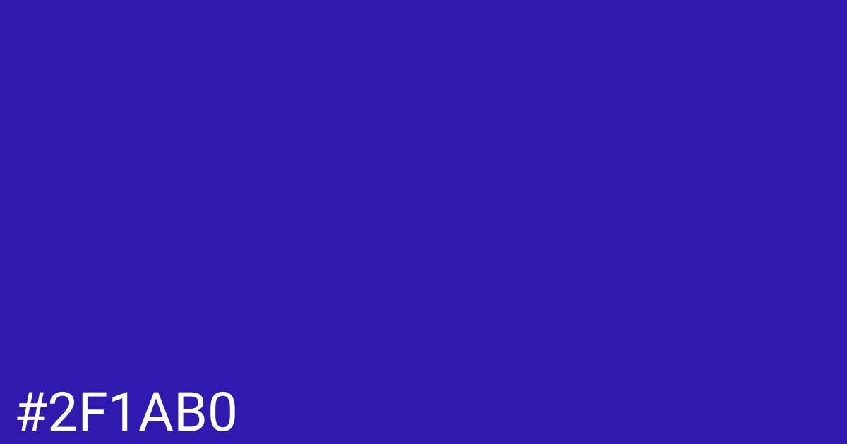 Hex color #2f1ab0 graphic