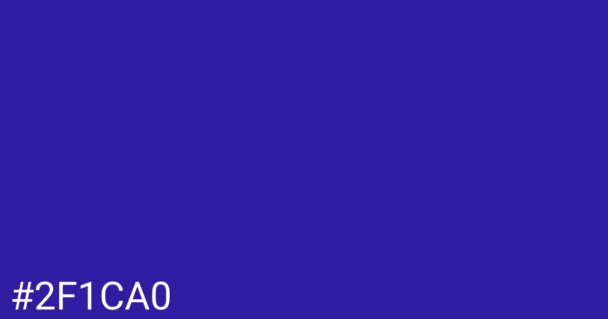 Hex color #2f1ca0 graphic