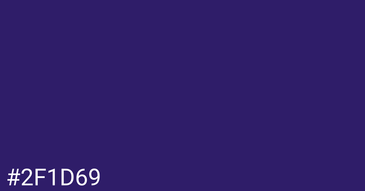 Hex color #2f1d69 graphic