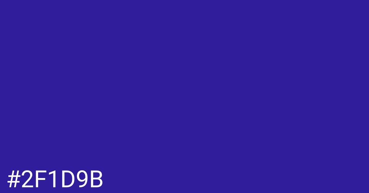 Hex color #2f1d9b graphic