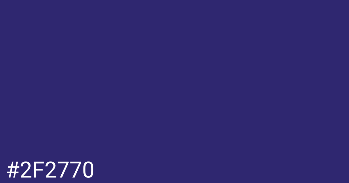 Hex color #2f2770 graphic