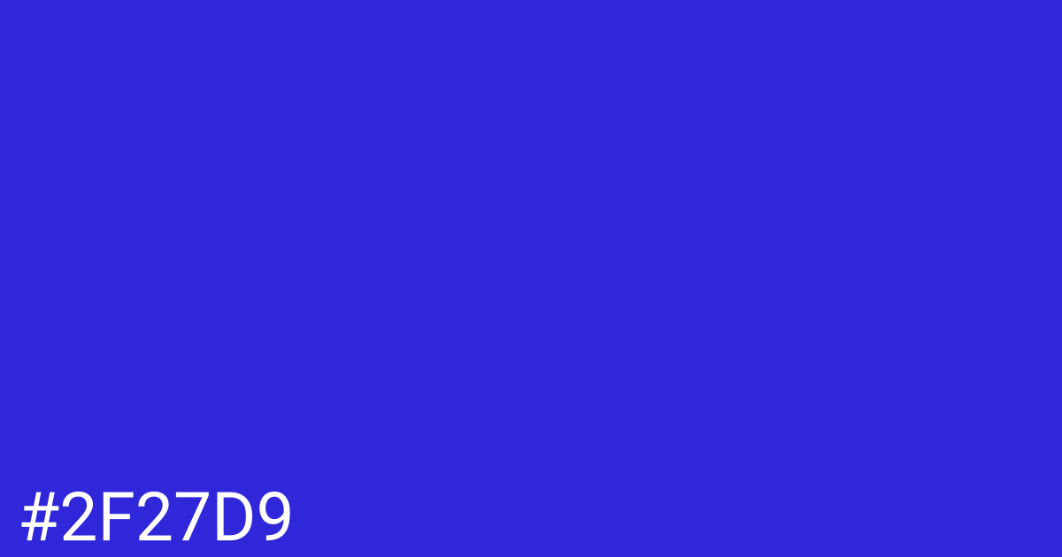 Hex color #2f27d9 graphic