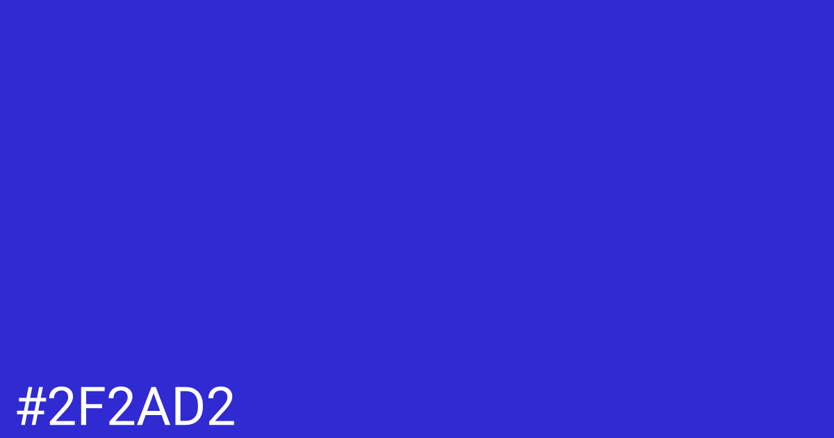 Hex color #2f2ad2 graphic