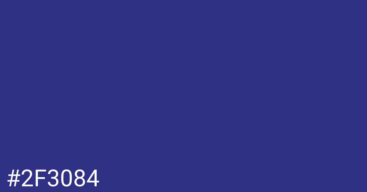 Hex color #2f3084 graphic