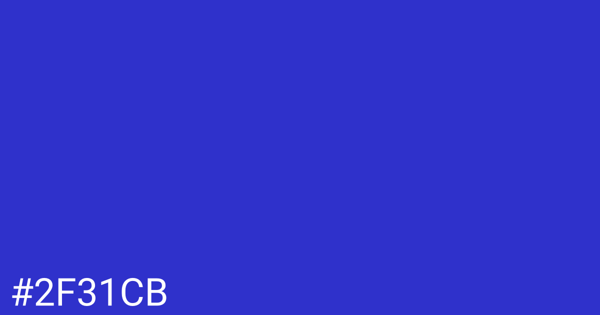 Hex color #2f31cb graphic
