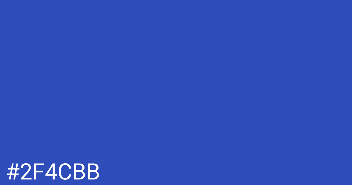Hex color #2f4cbb graphic