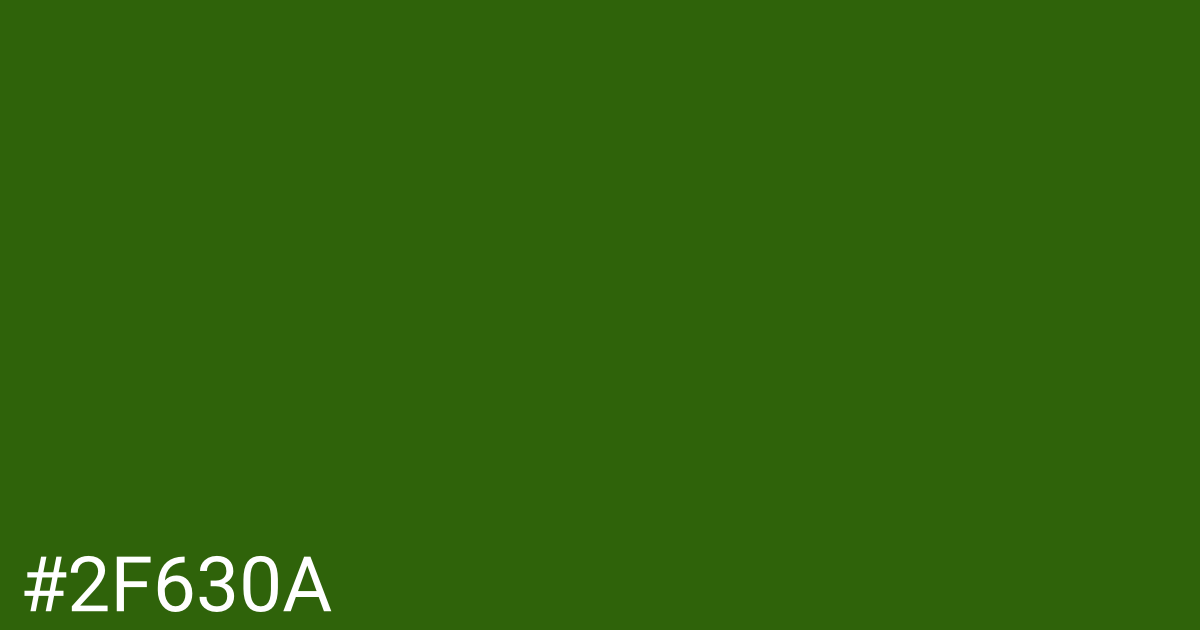 Hex color #2f630a graphic
