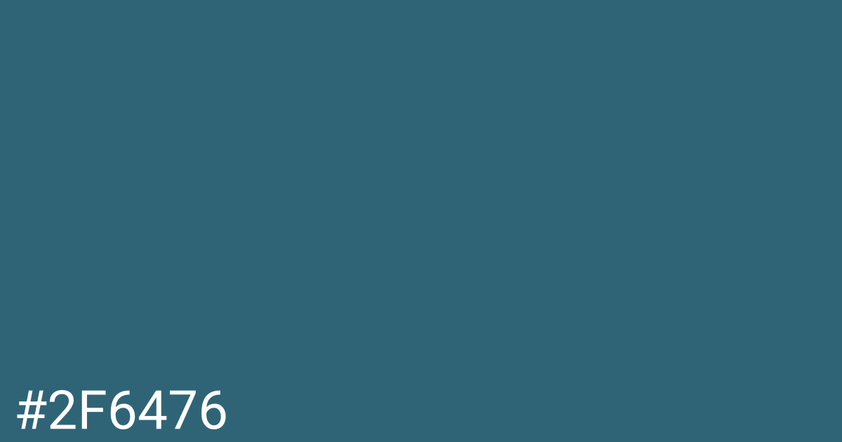 Hex color #2f6476 graphic
