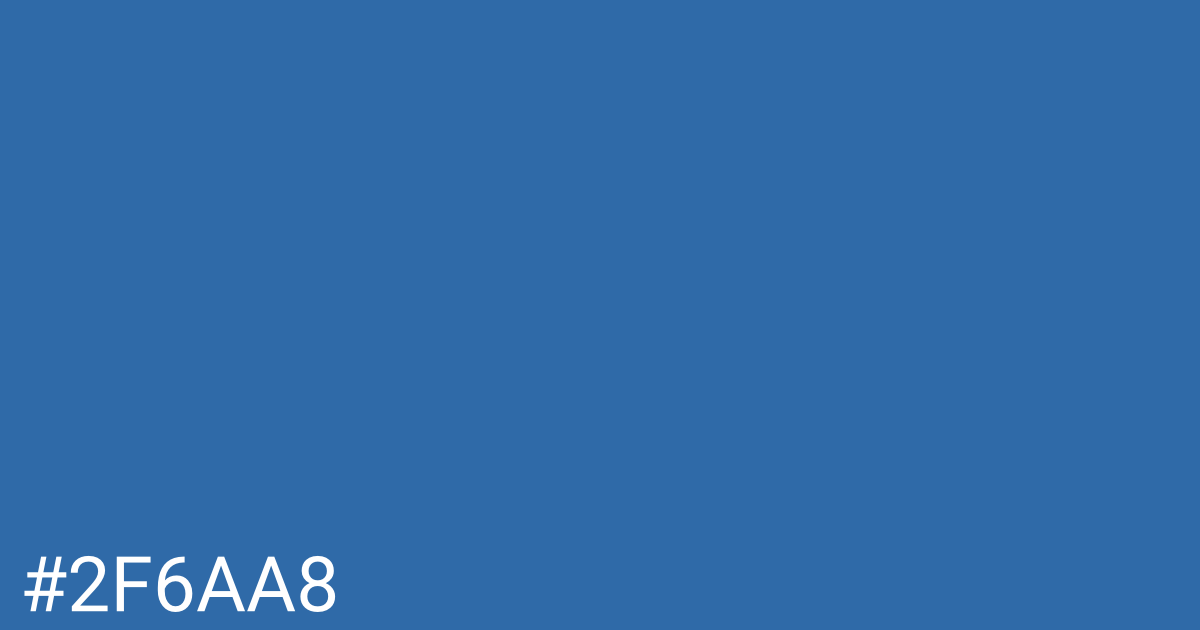 Hex color #2f6aa8 graphic