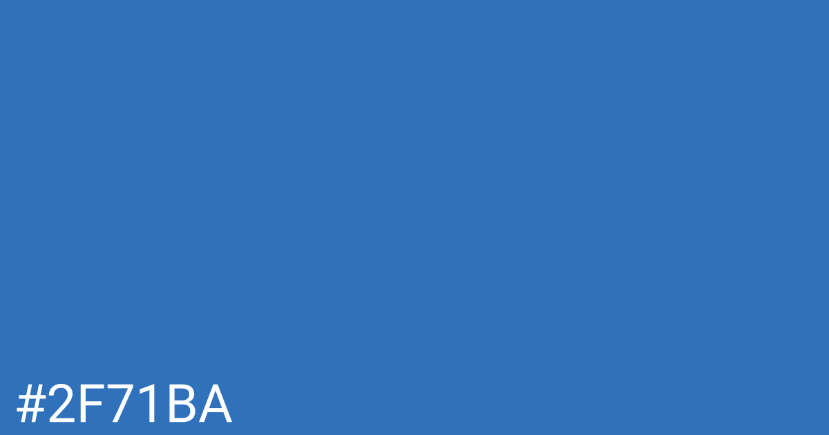 Hex color #2f71ba graphic