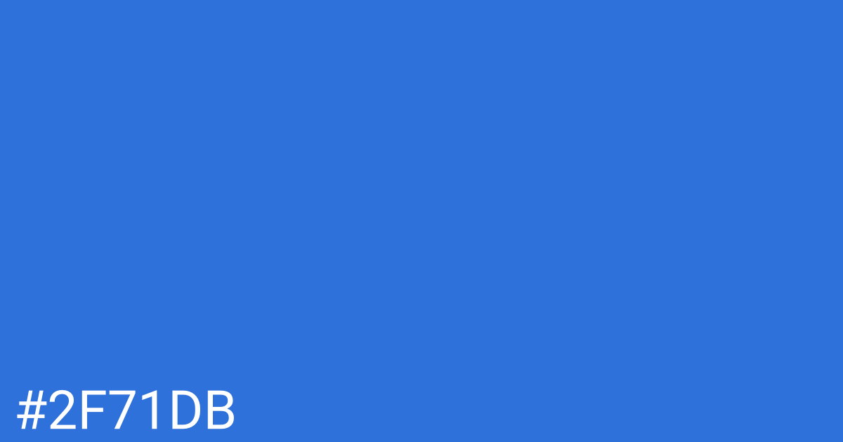 Hex color #2f71db graphic